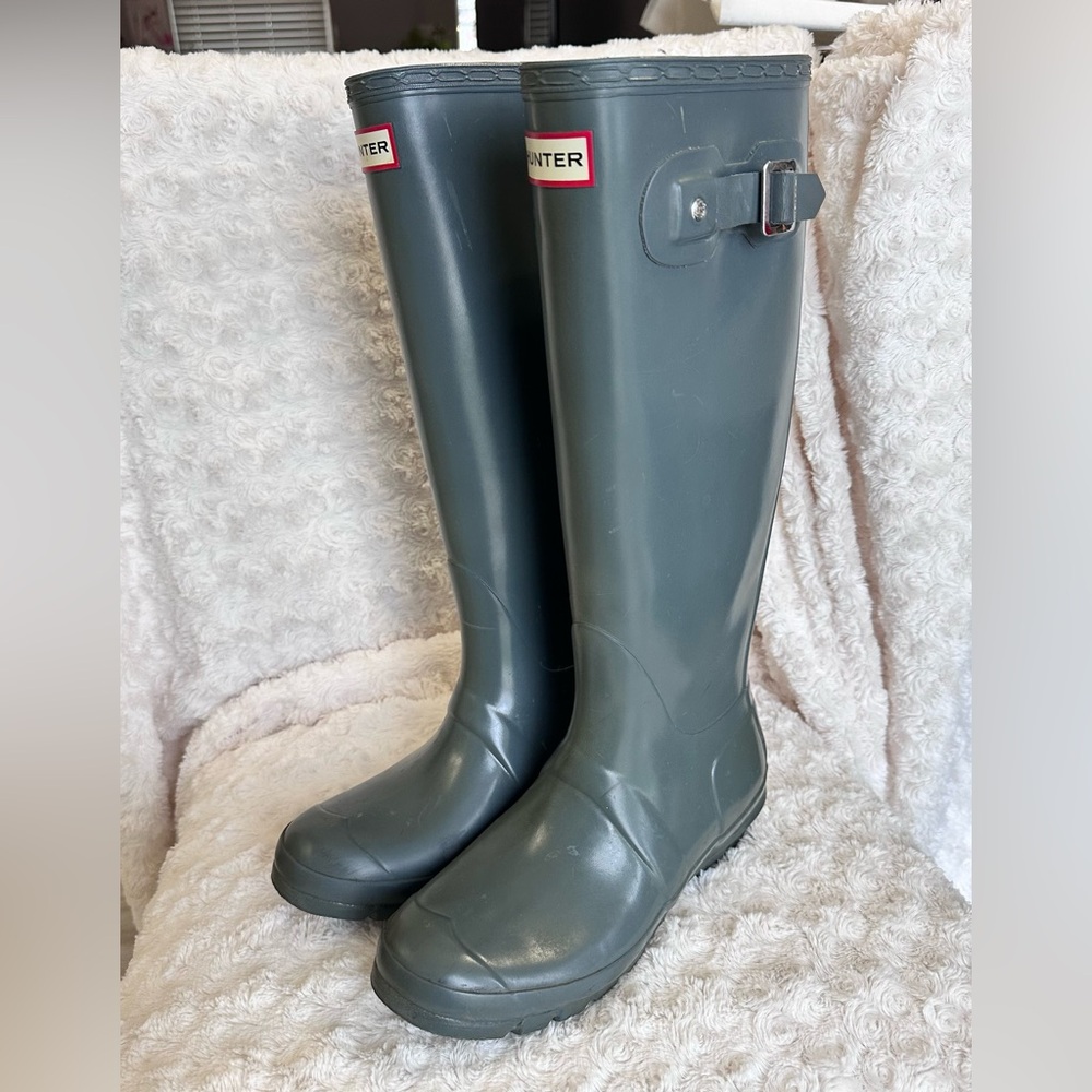 Women’s Hunter Original Gloss Tall Grey Boots